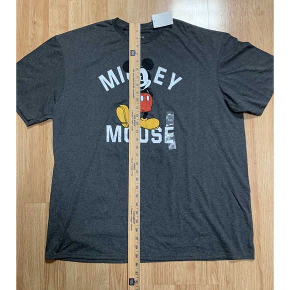 Disney Mickey Mouse Men’s Classic T Shirt Gray Size XXL NEW With Tags - Picture 7 of 8
